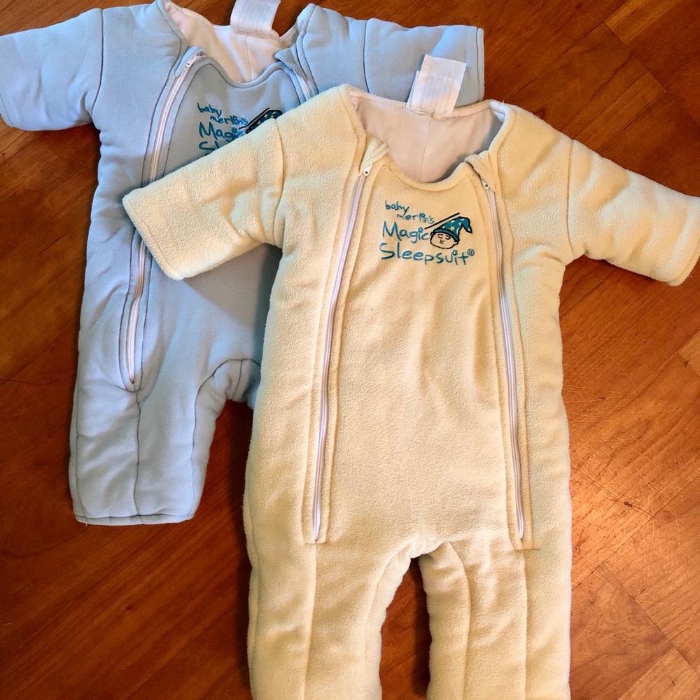 Baby Merlin Magic Sleepsuits (2), Small 3-6 mos